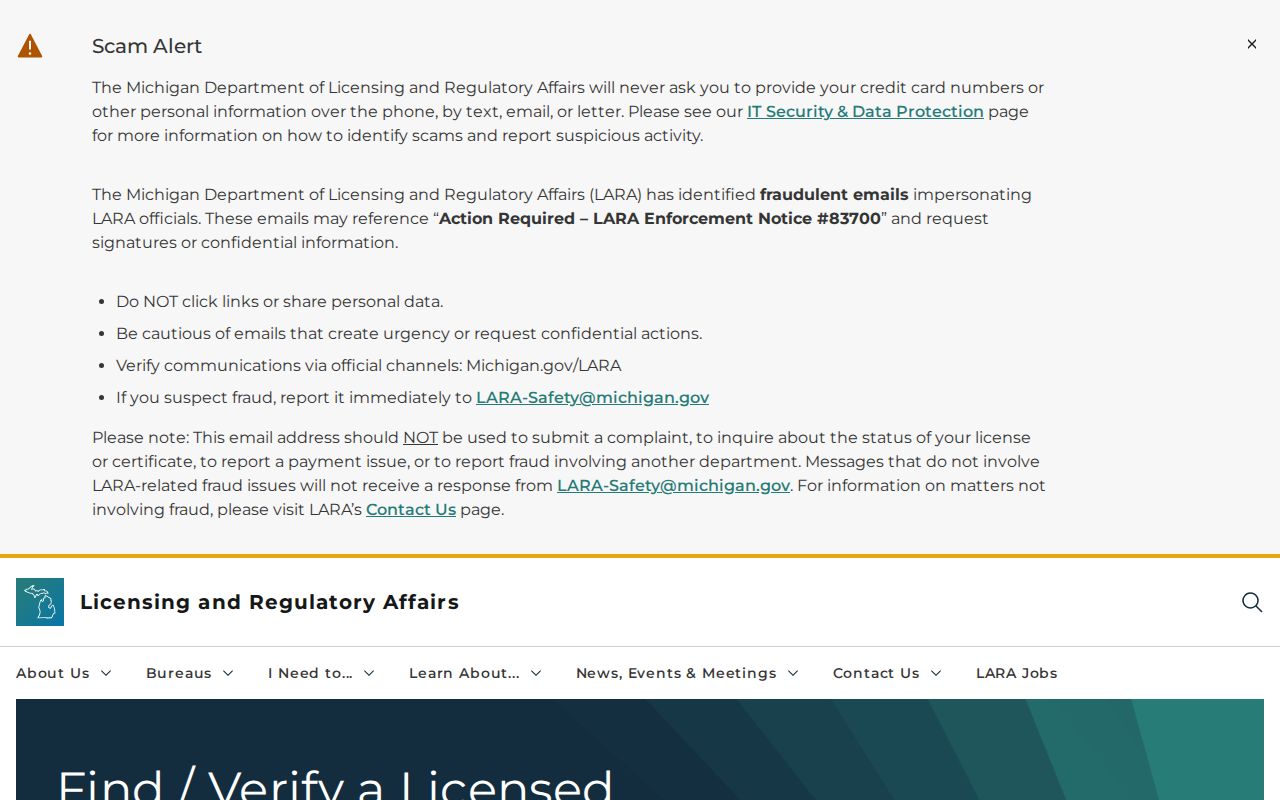 Lincoln Park residents directory professional license search through Michigan LARA