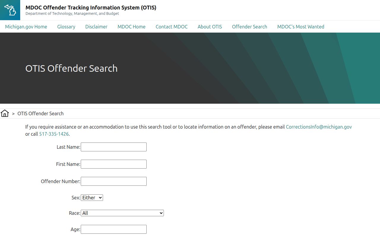 Lincoln Park residents directory public safety research through Michigan OTIS