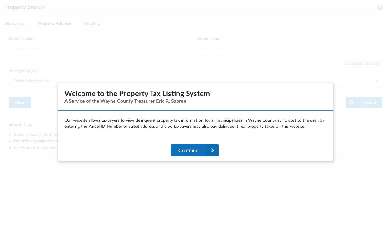 Lincoln Park ZIP code directory Wayne County property-tax search